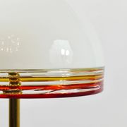 Roberto Pamio Febo floor lamp in marble, brass, and Murano glass by Leucos Italy.