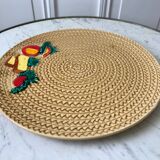 60s wicker style slurry cheese platter