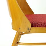 Ensemble de quatre chaises modernes en hêtre du milieu du siècle par Oswald Haerdtl pour Thonet, 1960