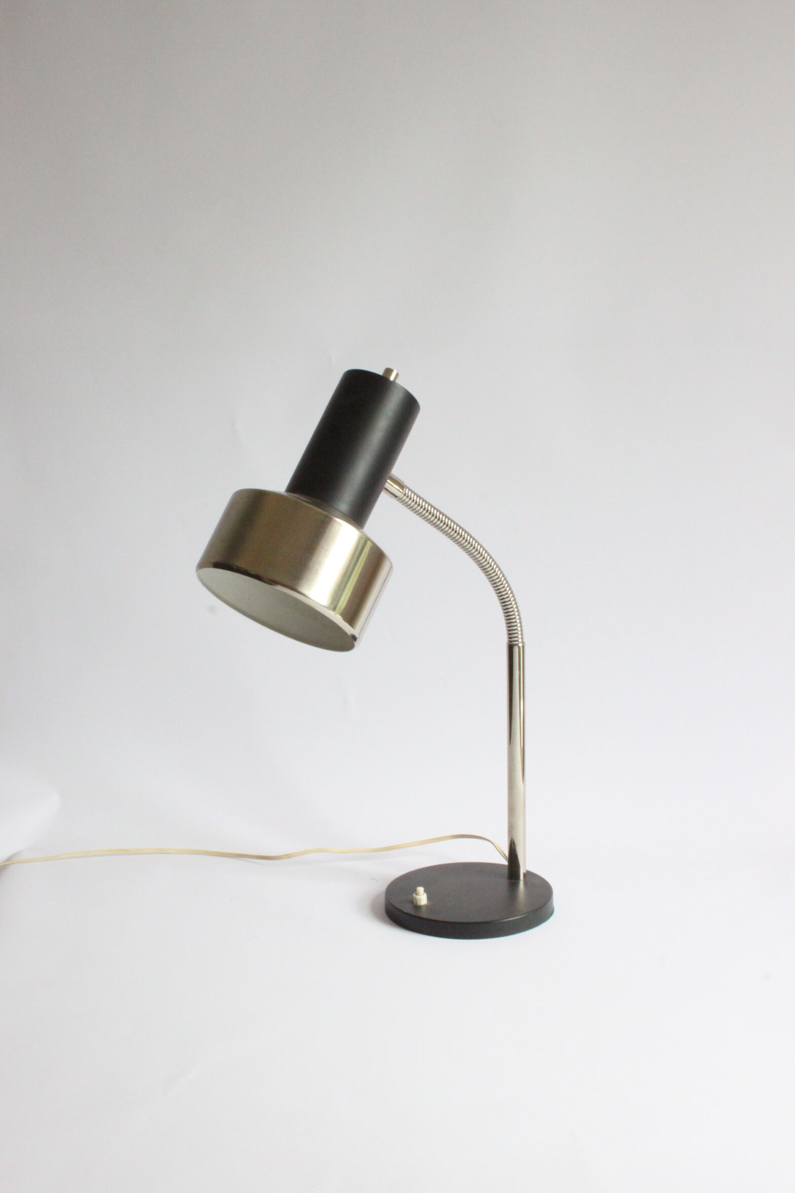 Gooseneck Copper Desk Lamp by Massive Belgium 1960s