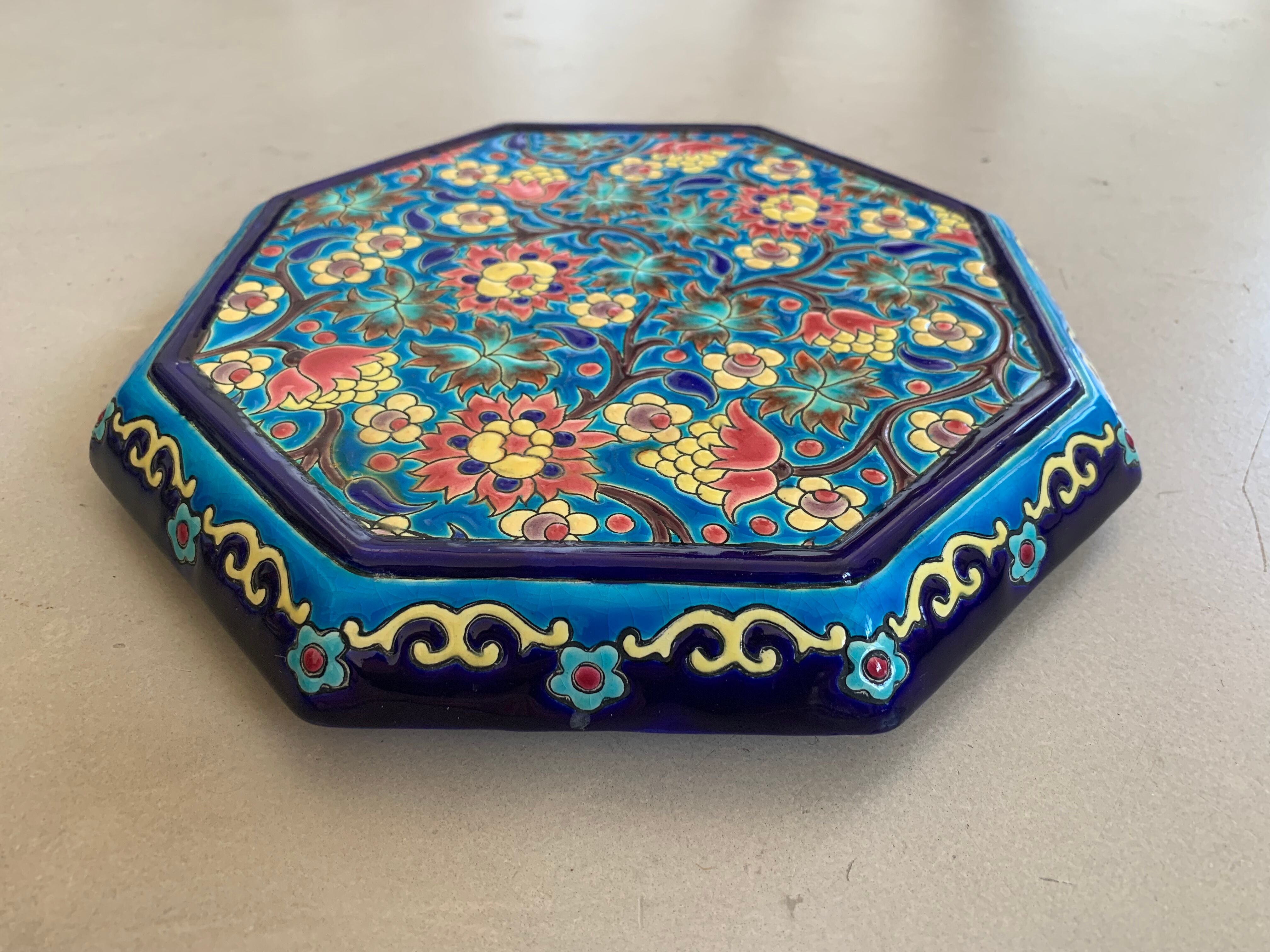 Longwy tbe enamelled trivets