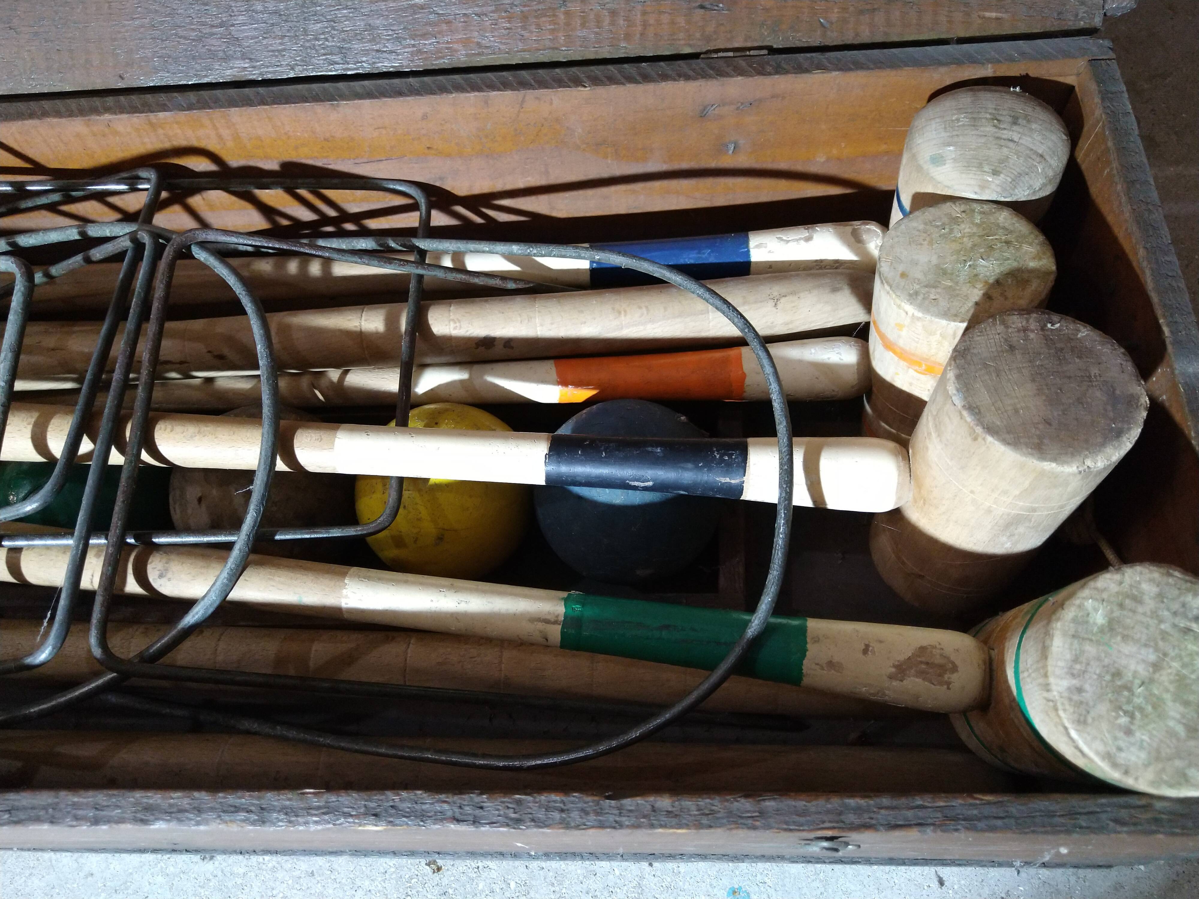 Ancient croquet game