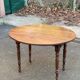 Oval extendable table with leaves Louis Philippe in solid wood, 19th century, with drawer.