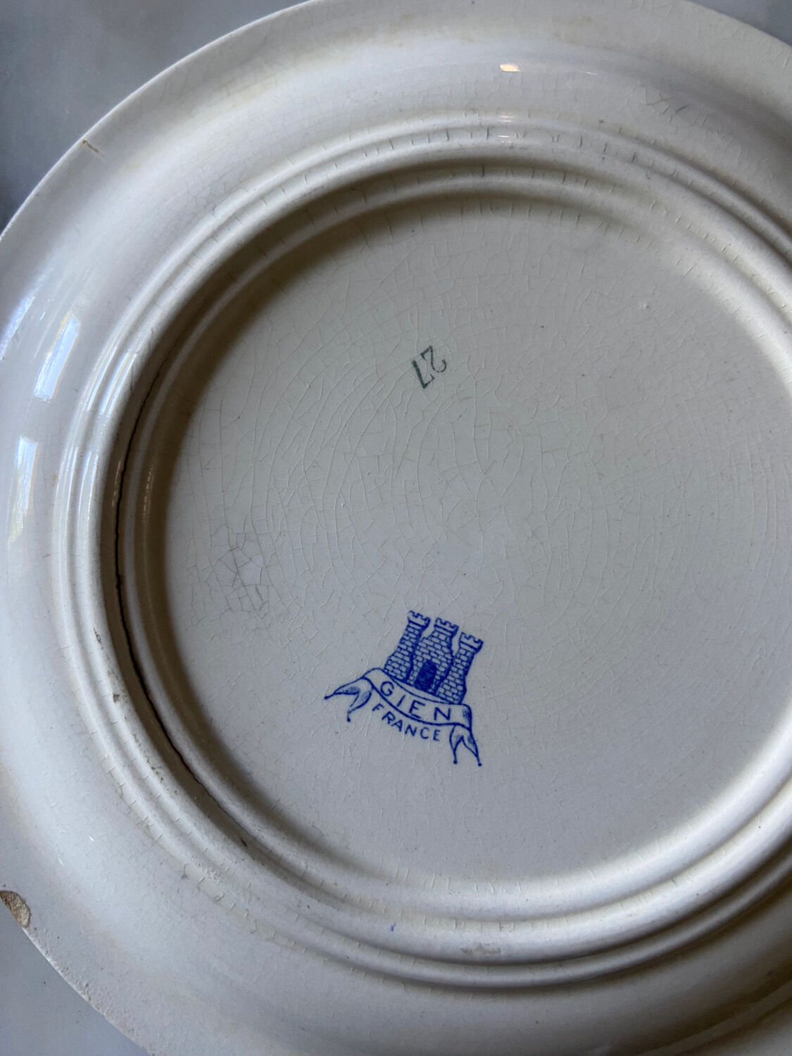 Series of 4 Gien plates