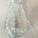Molded glass vase with old hyacinth pattern leaves 2 of available
