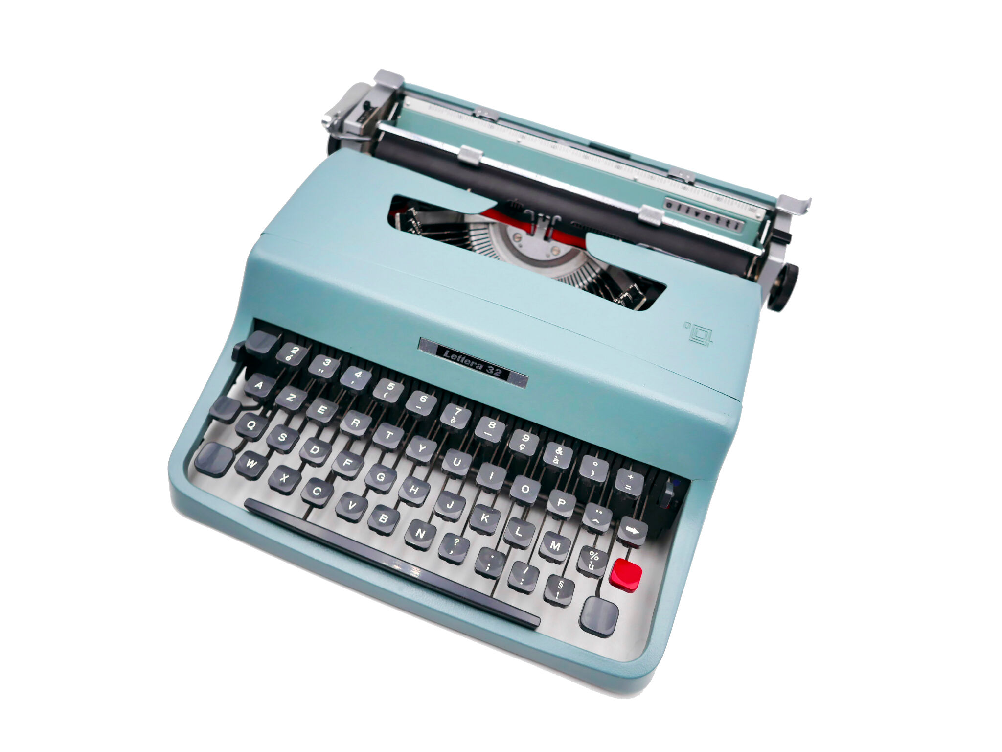 Typewriter Olivetti Lettera 32 green revised ribbon new
