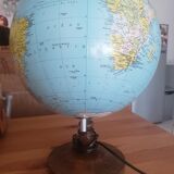 Barren luminous earth globe