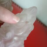 4x Flame Tulip chandelier or frosted glass wall lights antique