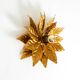 Rare large gold-plated Hans Kögl Florentine-style ceiling or wall lamp from