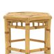 Rattan coffee tables with hexagonal tops, 1970s, set of 3.
