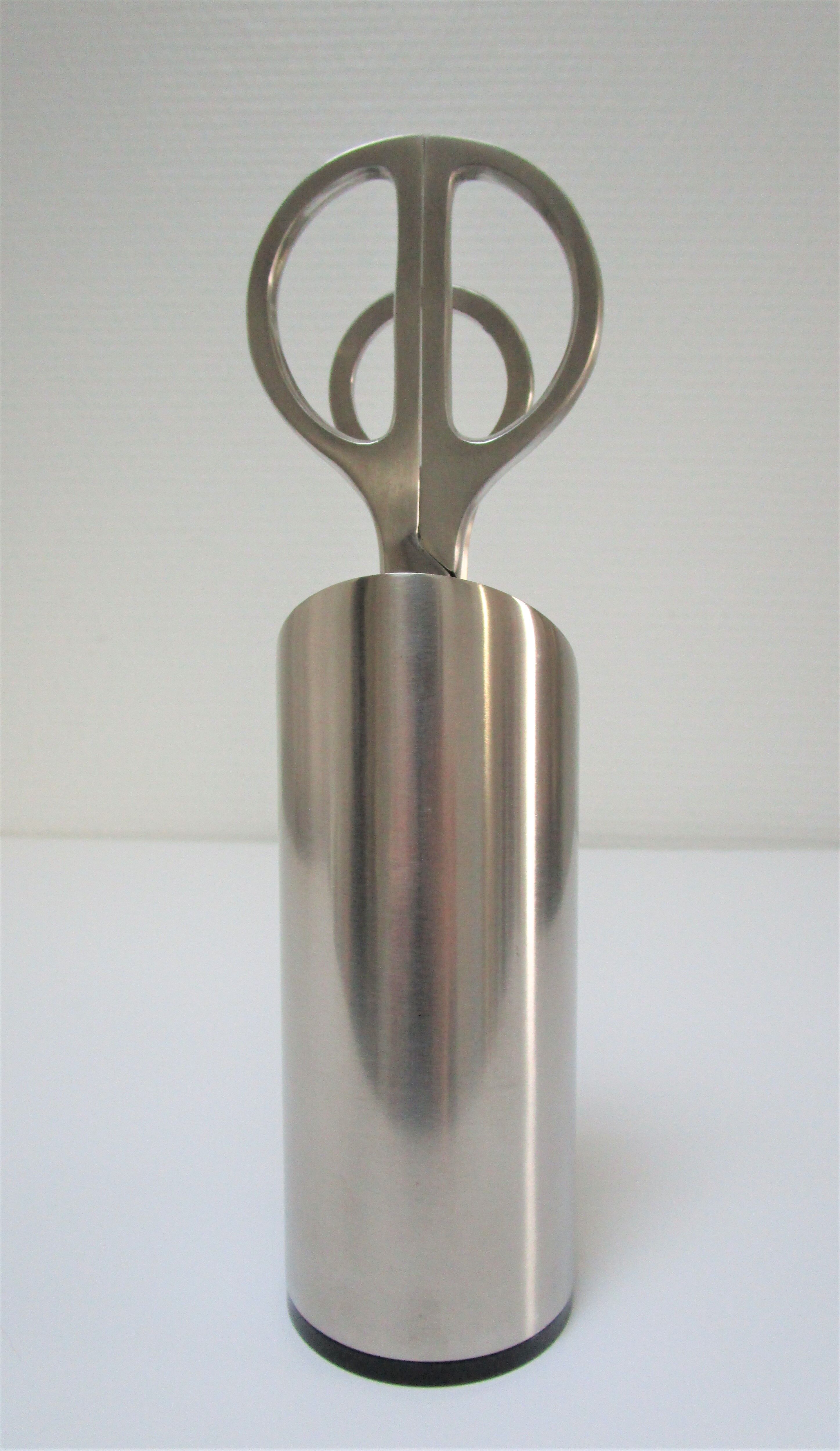 Stainless steel office set by Lerche Germany design 70s