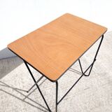 Refurbished vintage hairpin legs side table