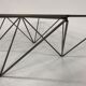 Table low vintage 60s/70s design steel wire