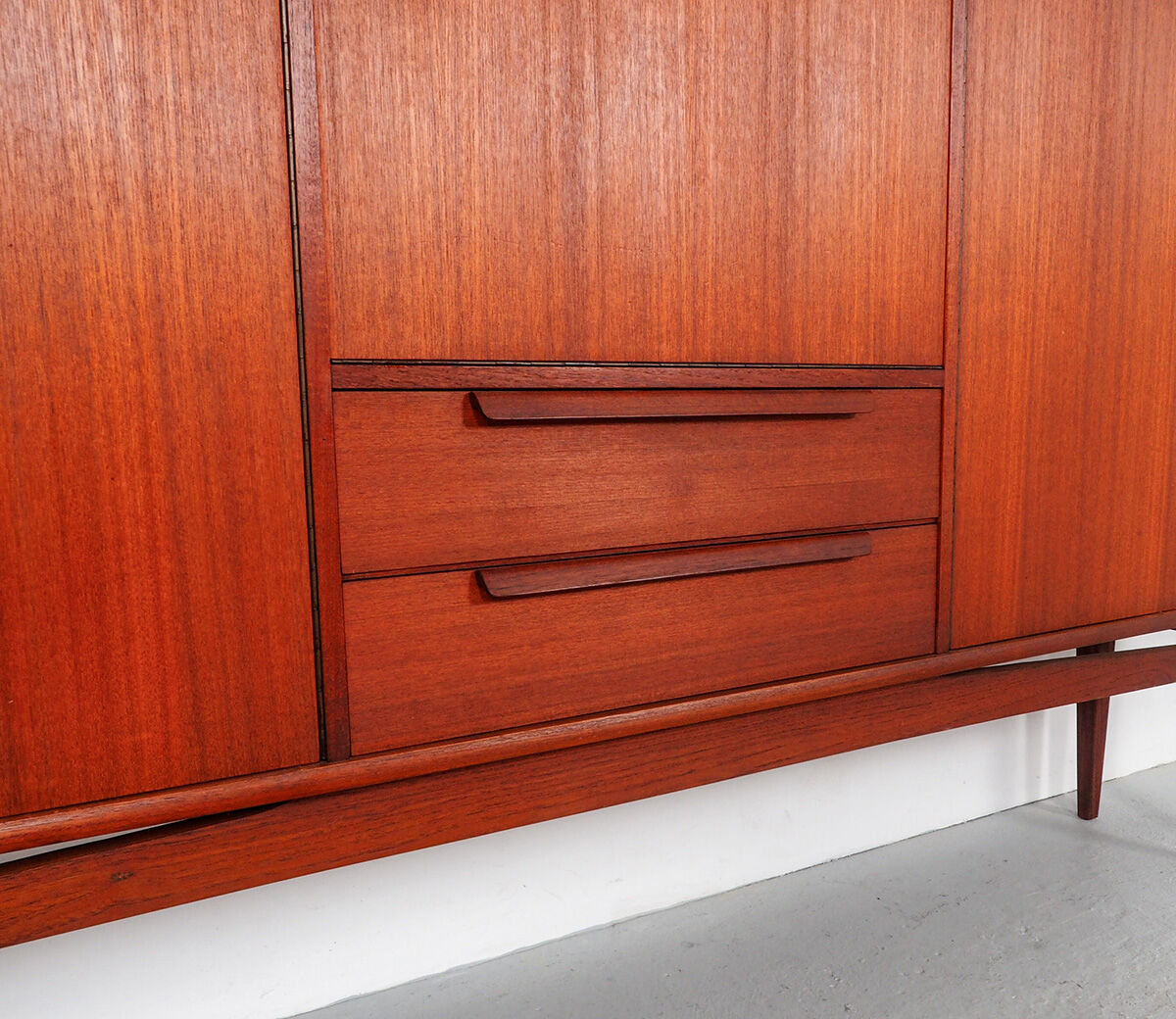 Vintage Bartels werken teak highboard, 1960's