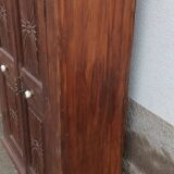 Old wooden cabinet with ceramic handles