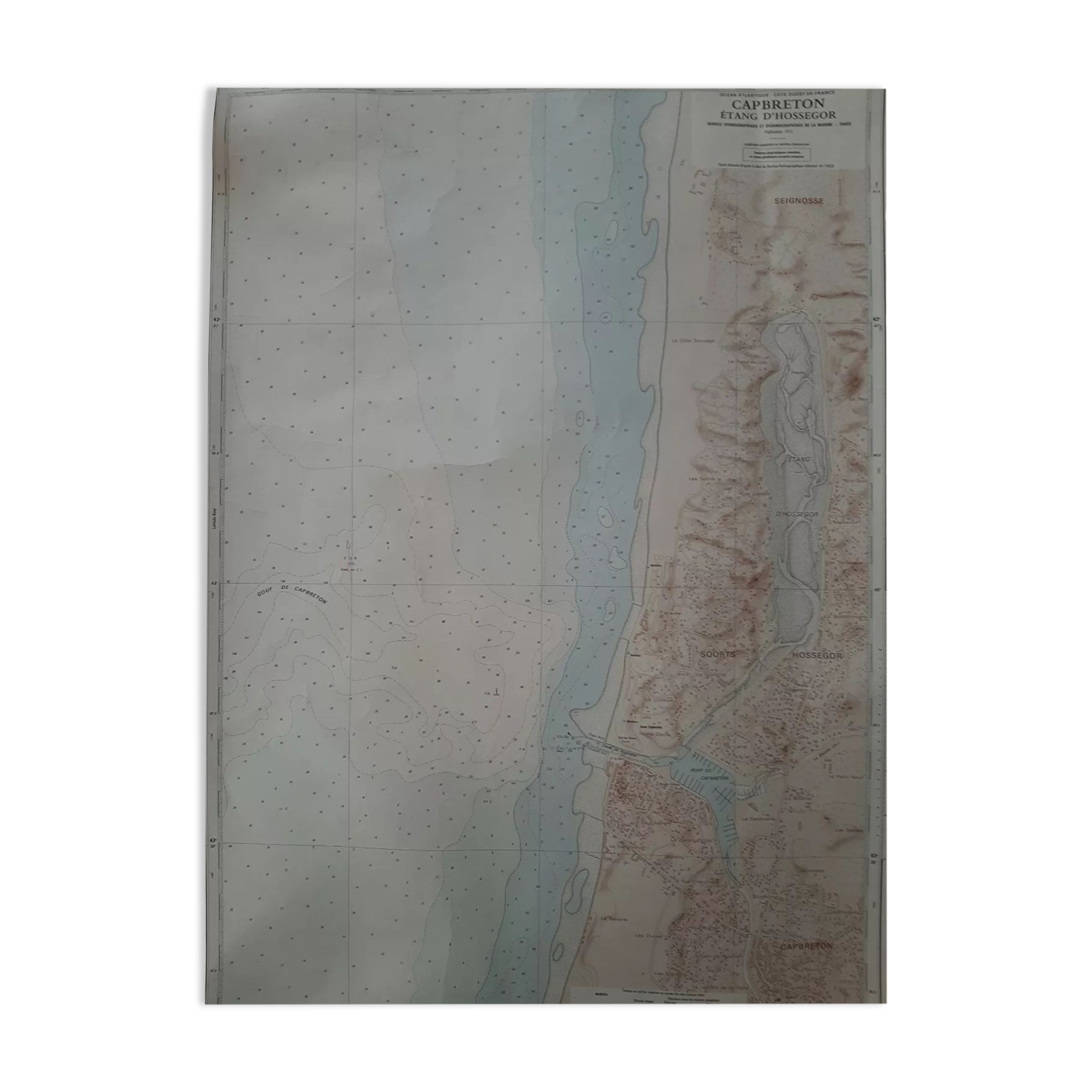 Nautical chart Hossegor