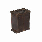 Vitrine murale petite ancienne boite a horloge patine d'origine inde
