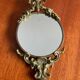 Antique small bronze mirror in Louis XIV style