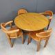 Rainer Daumiller pine wood dining set for Hirtshals Savvaerk - set of 4