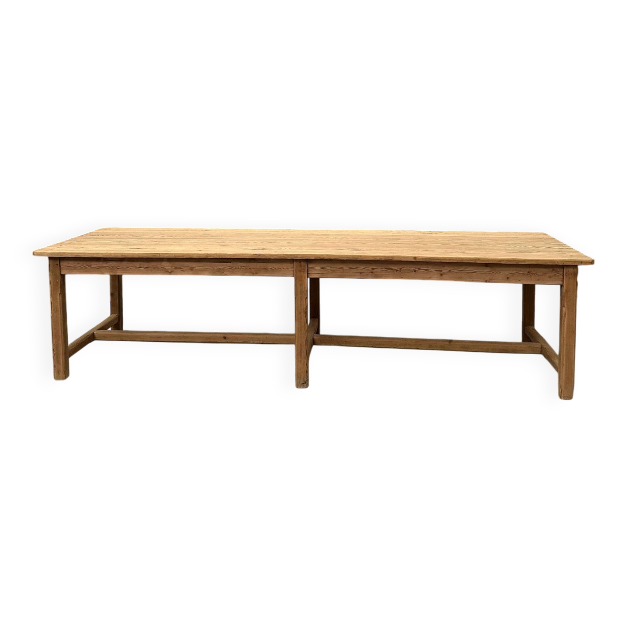 Large 20th century pine community table