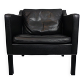 2321 Leather Armchair by Børge Mogensen for AS Fredericia Stolefabrik, Denmark, 1960s