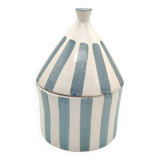 Ceramic bowl with bohemian style lid