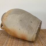Old 3-handled sandstone jar