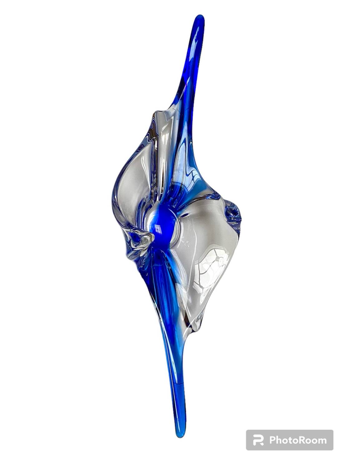 Murano Sommerso glass fruit bowl / centerpiece (1960s/70s)