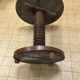 Table d,appointed round all wooden with central foot turned WAY NOT VIS.