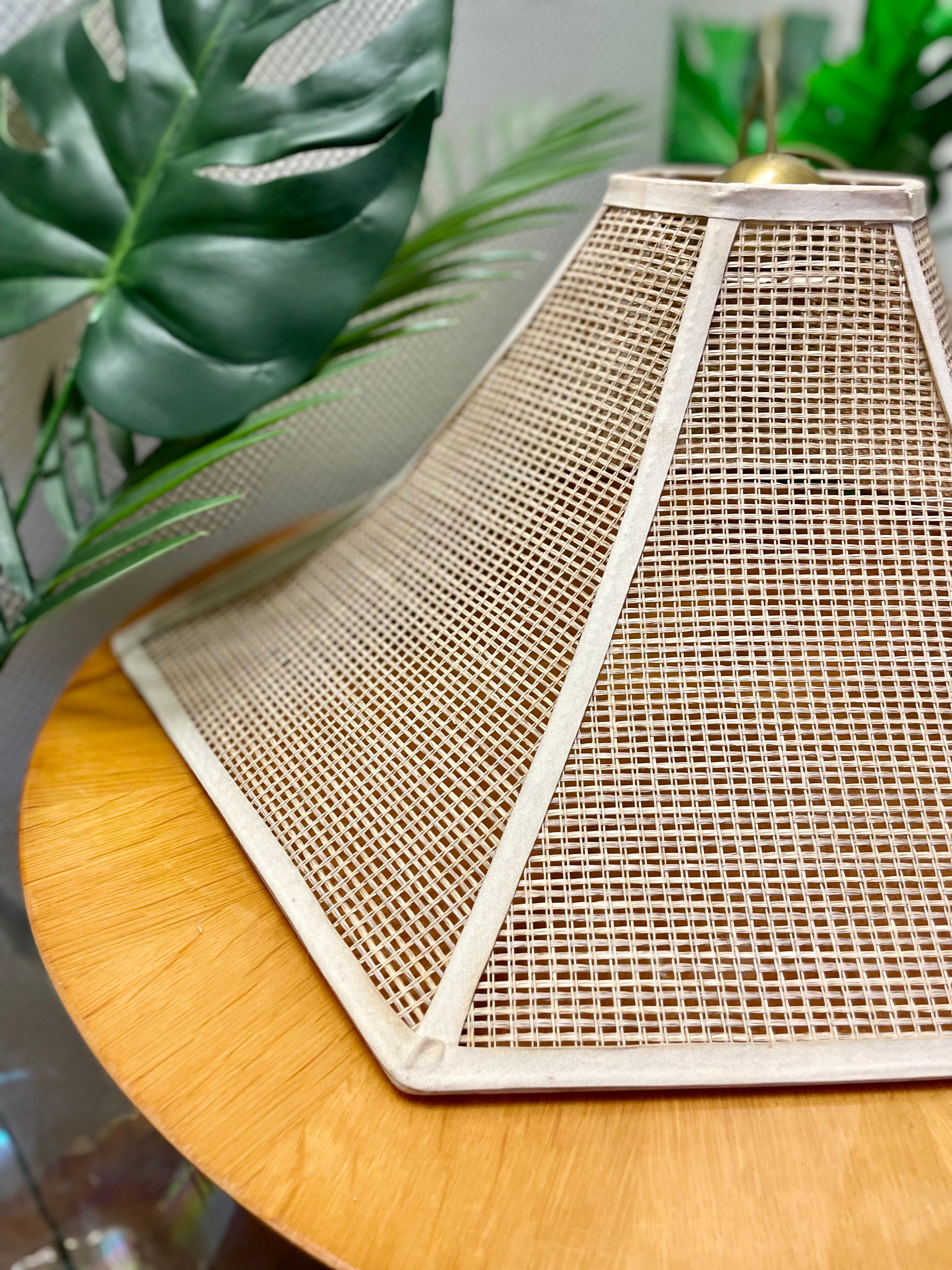 Vintage rattan pendant lamp