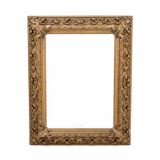 Antique mirror in richly decorated frame, France.