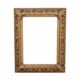 Miroir ancien dans un cadre richement décoré, France.