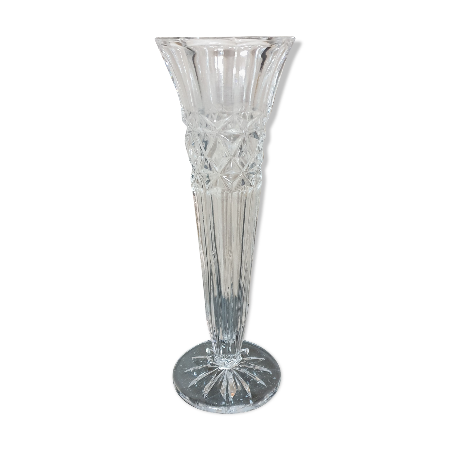 Ancient carved crystal vase