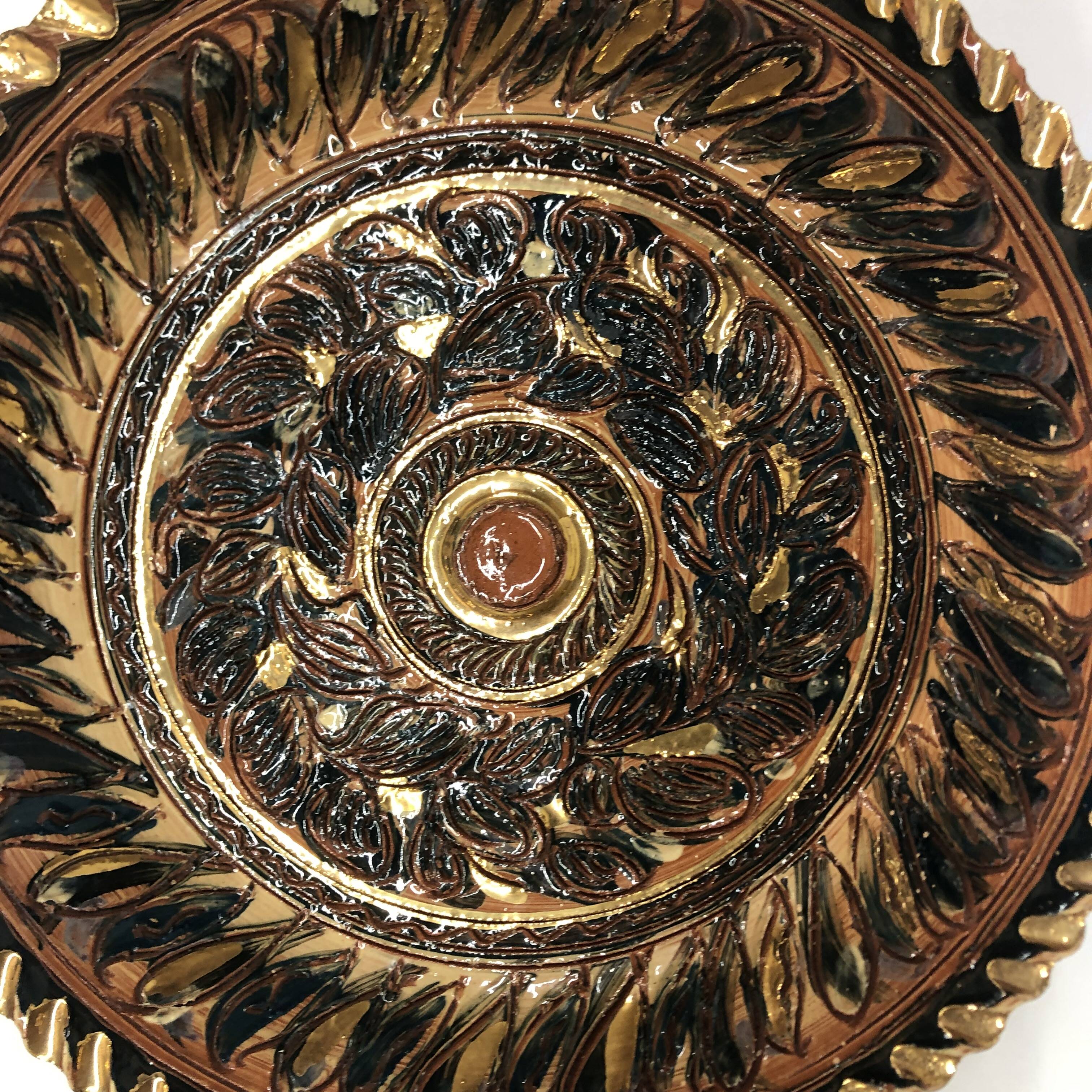 Nimy ceramic dish by Georges Destrebecq circa 1950