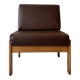 Modernist wooden armchair by Bauman, 1970 design.