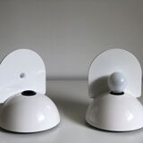 White Buco applior by Claudio Dini edited by Artemide, 1974