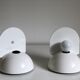 Paire d’appliques Buco blanc de Claudio Dini éditée par Artemide, 1974