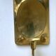 Vintage Scandinavian Brass Wall Candle holder Sconce height 28 cm