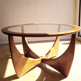 Astro round coffee table teak 1960