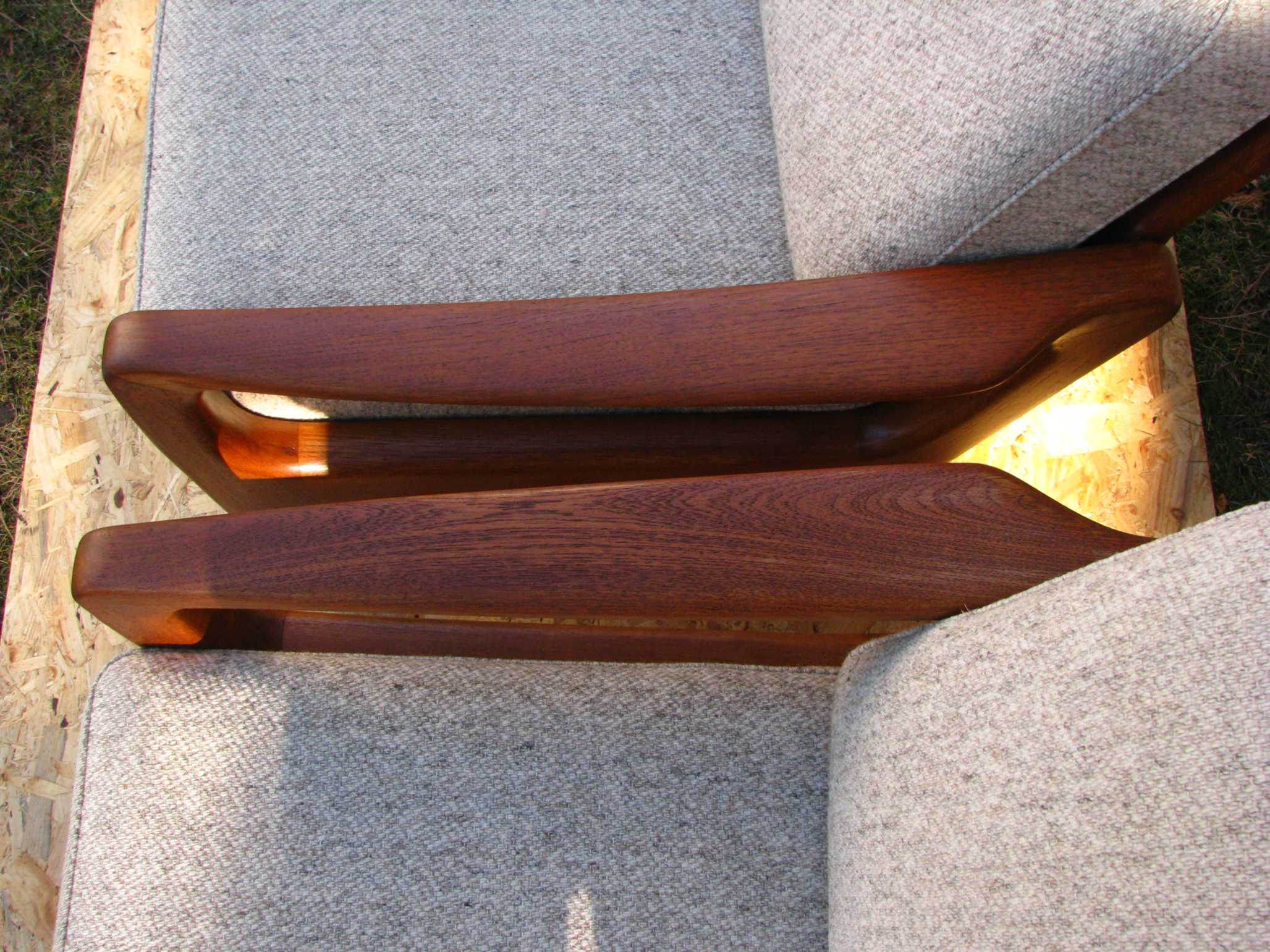Set of 2 Danish teak lounge chairs by Juul Kristensen 1960