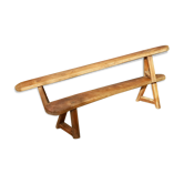 Pair of 18th century raw wooden country benches