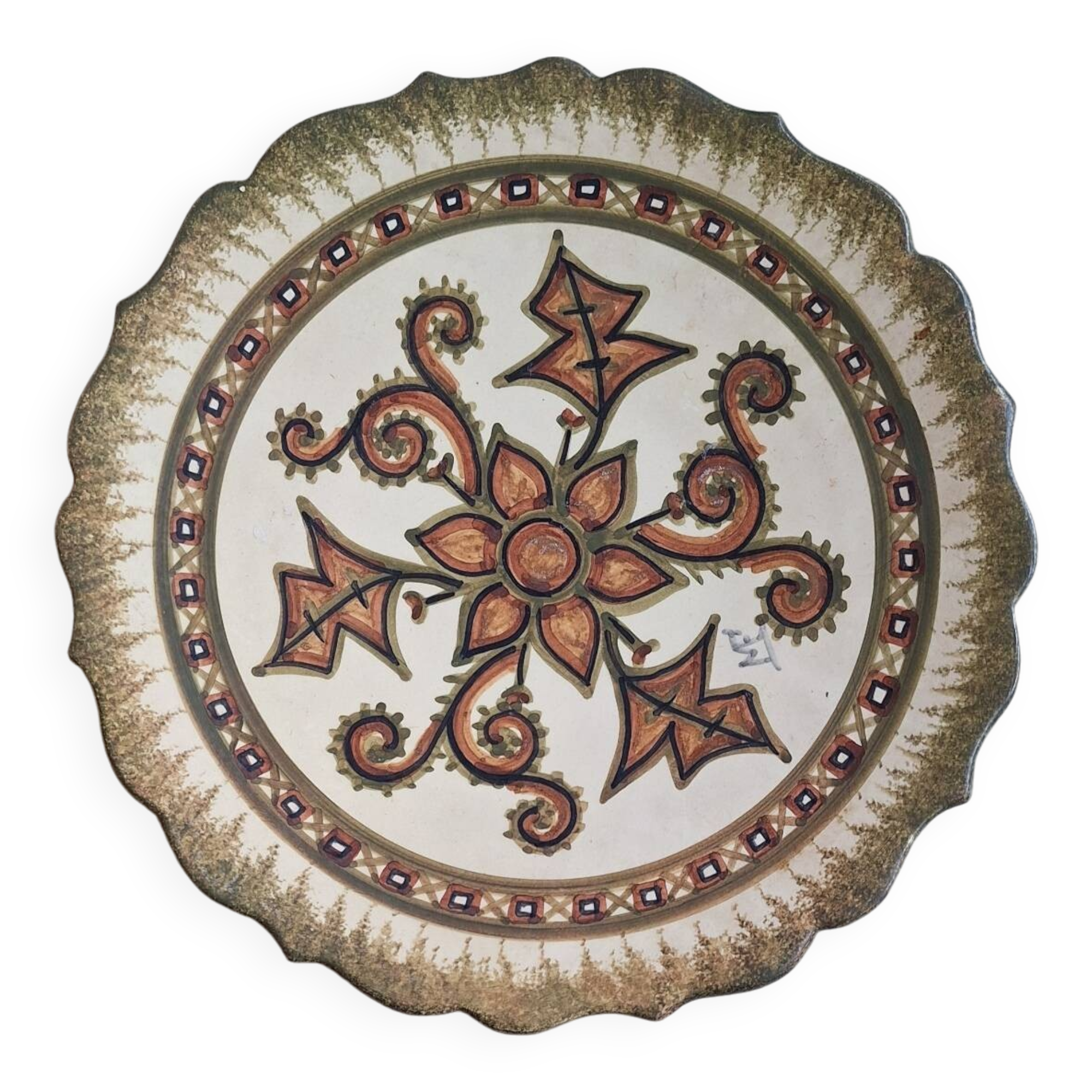 Decorative plate Paul Fouillen Quimper