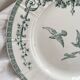 Flat iron earthenware plate "Marie Antoinette" Opaque by Gien