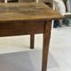 Compact rare rustic vintage solid wood farmhouse dining table.