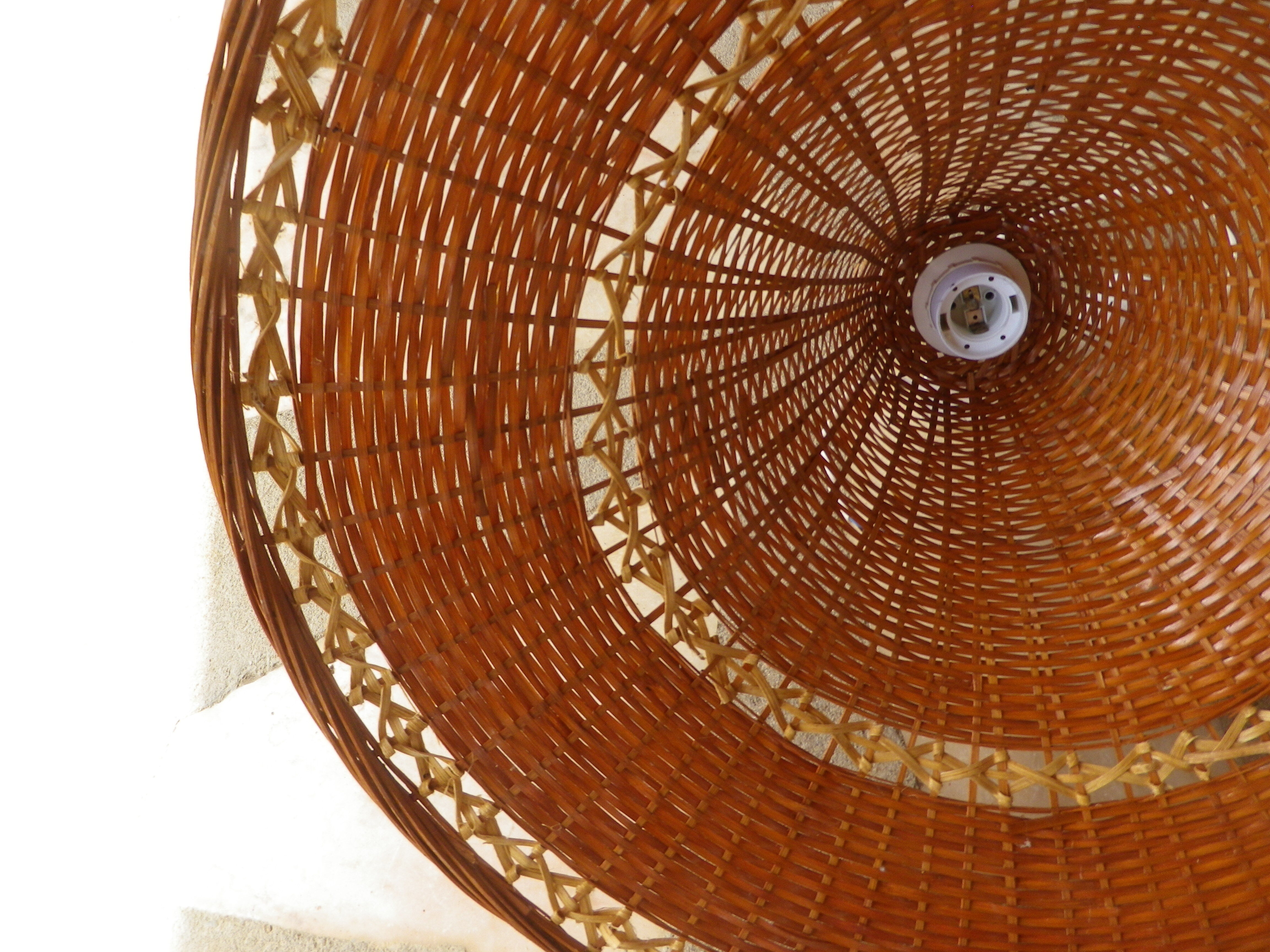 Rattan chandelier