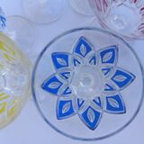 6 Arlequin VMC Reims aperitif or liqueur glasses