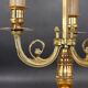 Bronze Gilt Bouillotte Lamp in Louis XVI Style with Three Lights