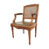 Louis XVI style office armchair in 19th century stained beech