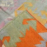 7x9 Oushak Area Rug, Boho Rug, Rare Style Rug, Colorful Rug, 195x259Cm