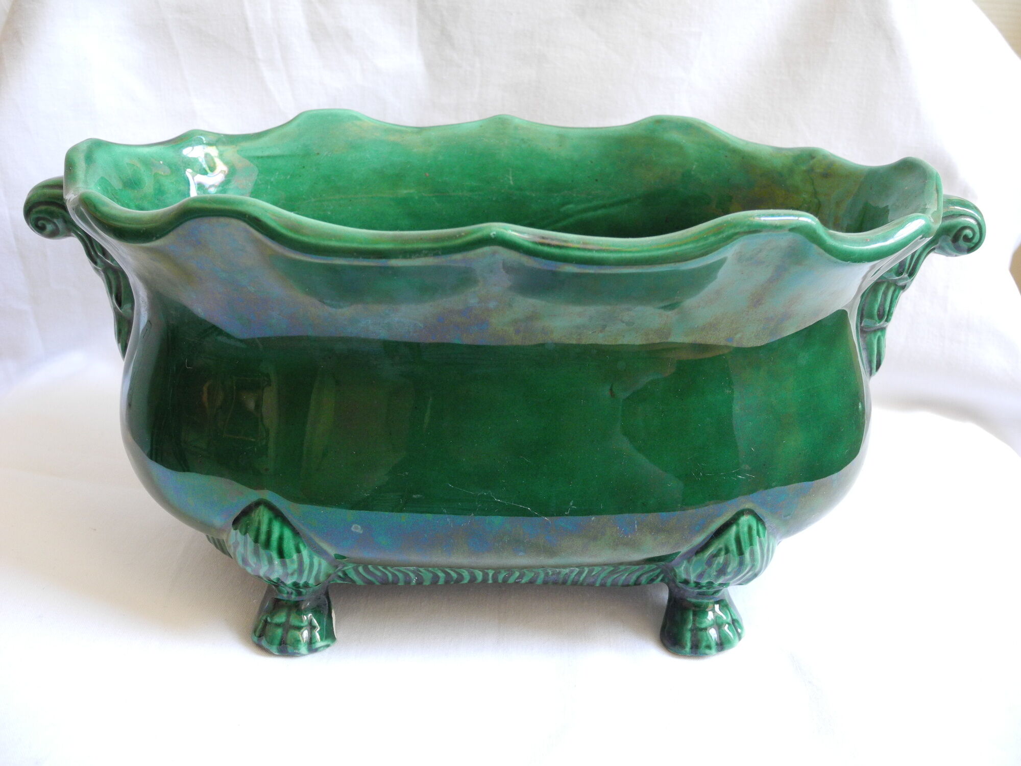 Planter claws dabdding Saint Clement french flowers pot retro deco